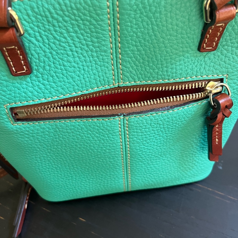Dooney & Bourke Trixie leather crossbody bag in color Jade. New Without Tags - Picture 4 of 10
